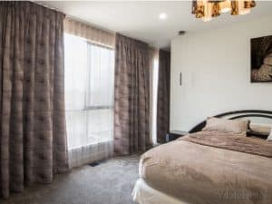 Veelon Melbourne Curtains sheer blockout s-fold wave fold brown beige bedroom