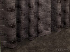 Veelon Melbourne Curtains sheer blockout s-fold wave fold brown beige bedroom