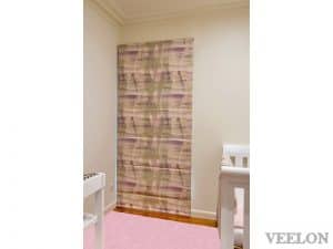 Veelon Melbourne Roman blind fabric kid's bedroom narrow window