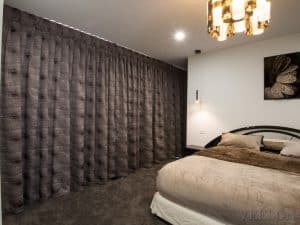 Veelon Melbourne Curtains sheer blockout s-fold wave fold brown beige bedroom