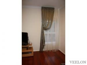 Veelon Sheer curtains white brown gold bronze silk look living dining