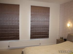 Veelon Melbourne Roman blind fabric bedroom narrow window