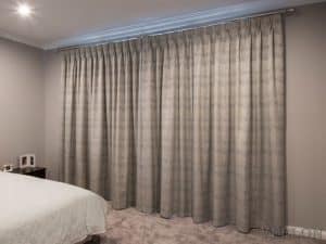 Veelon Melbourne Bedroom curtains sheer blockout grey pinch pleat