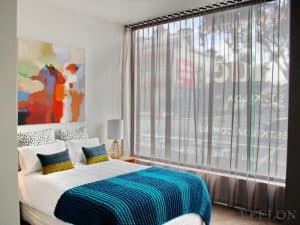 Veelon Sheer curtains s-fold wave fold brown living dining bedroom