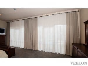 Veelon bedroom Melbourne curtains s-fold natural look beige ivory