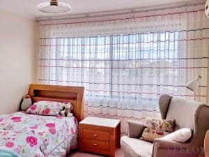 Veelon Melbourne Bedroom Kid's room Pencil pleat curtains sheer wall fix