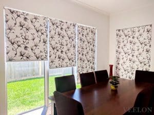 Veelon Melbourne Blockout roller blinds flowers