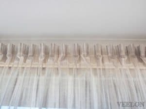 Veelon Melbourne Bedroom curtains sheer grey wall fix linen look