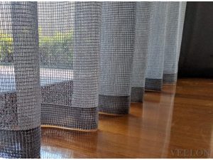 Veelon Sheer curtains grey natural look living dining