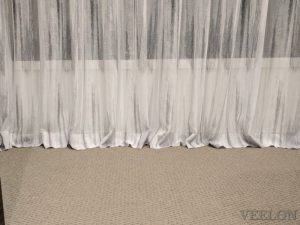 Veelon Melbourne Bedroom curtains sheer grey wall fix linen look