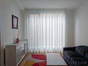 Veelon Melbourne Living dining curtains sheer white linen look fix
